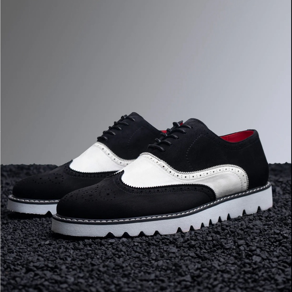 THE PARAGON CASUAL WINGTIP OXFORD SNEAKER BLACK/WHITE